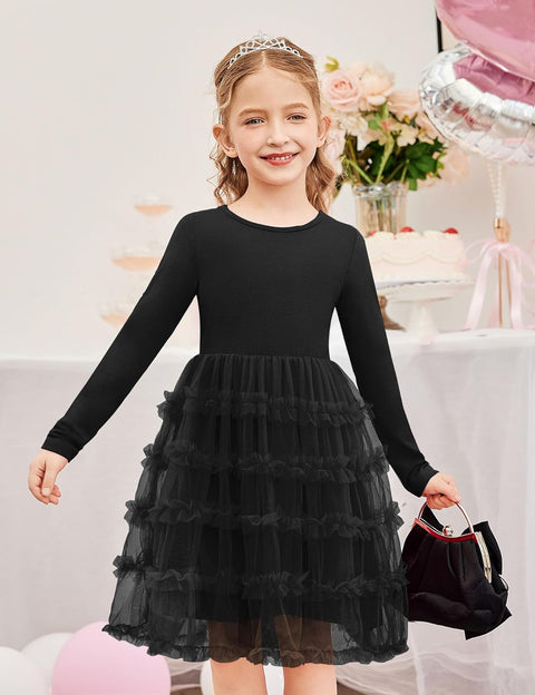 Arshiner Toddler Tutu Dress Girls Ruffle Tiered Party Dresses