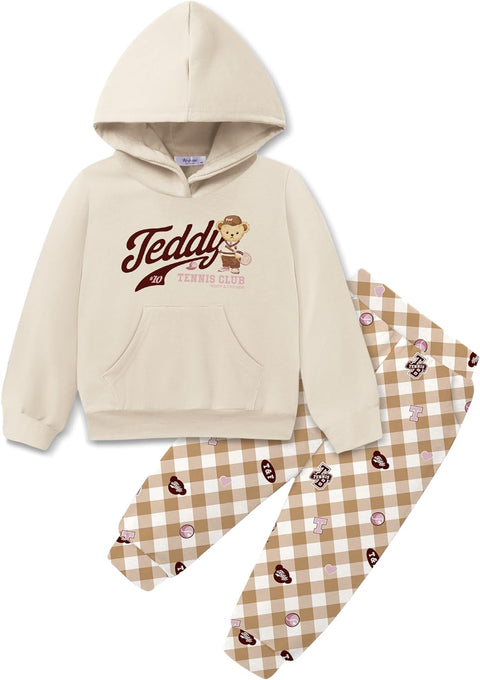 Arshiner Toddler Girl's 2Pcs Outfits Sets Hoodie Pants Set