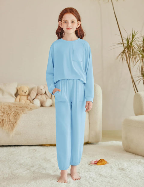 Arshiner Girls 2 Piece Outfits Casual Sets Sweatshirts and Sweatpants