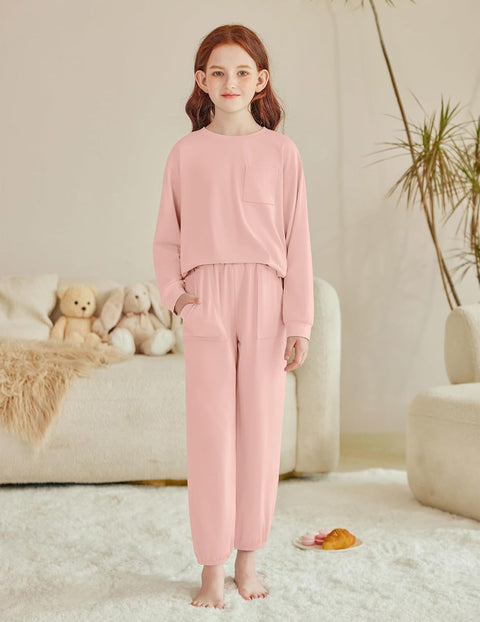 Arshiner Girls 2 Piece Outfits Casual Sets Sweatshirts and Sweatpants