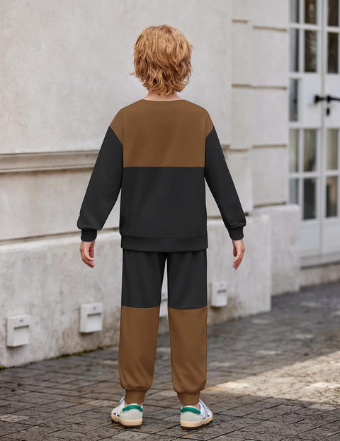 Arshiner Boys Sweatsuit Sweatshirt and Pants Tracksuit Set