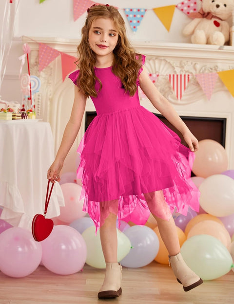 Arshiner Toddler Tutu Dress Girls Irregular Princess Formal Dresses