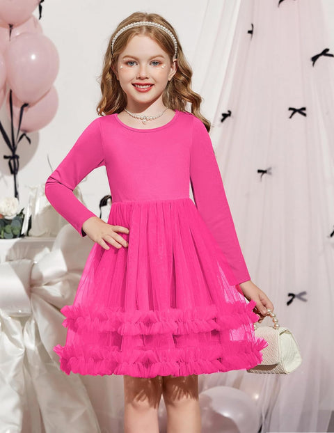 Arshiner Girls Tutu Dresses Toddler Fluffy Tulle Party Dress