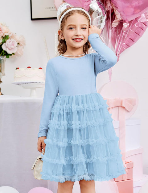 Arshiner Toddler Tutu Dress Girls Ruffle Tiered Party Dresses