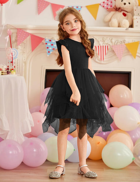 Arshiner Toddler Tutu Dress Girls Irregular Princess Formal Dresses