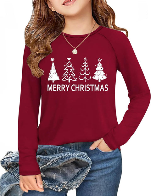 Arshiner Girls Raglan Long Sleeve Shirts Soft Tunic Tops