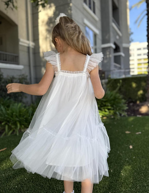 Arshiner Toddler Tulle Dress for Girls Layered Tutu Ruffle Dresses