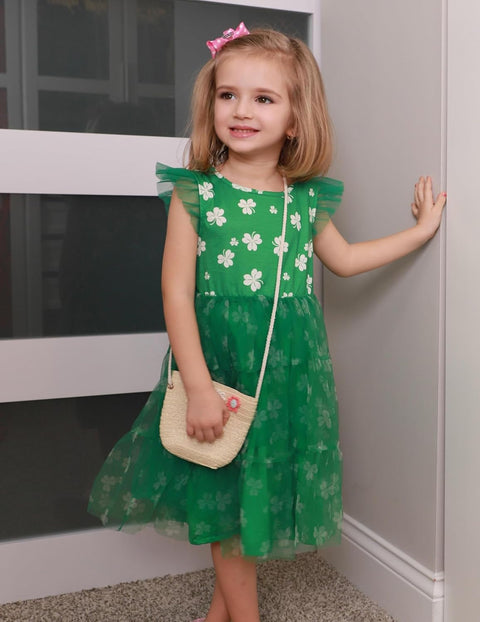 Arshiner Toddler Baby Girl Dress Ruffle Sleeveless Tulle Dresses 2-6