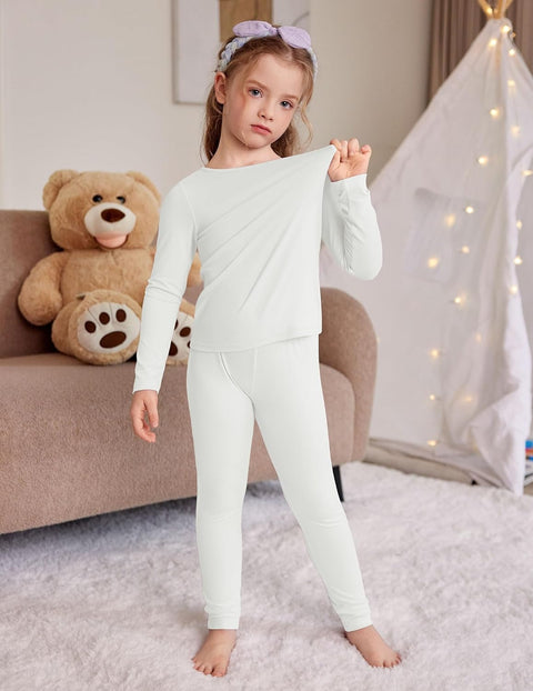 Arshiner Thermal Long Johns Girls Base Layer Top and Bottom Set