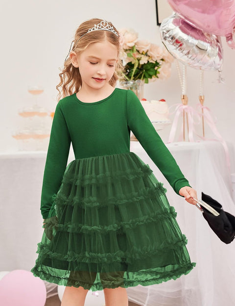 Arshiner Toddler Tutu Dress Girls Ruffle Tiered Party Dresses