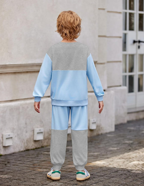 Arshiner Boys Sweatsuit Sweatshirt and Pants Tracksuit Set