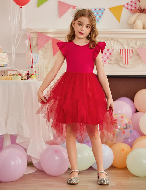 Arshiner Toddler Tutu Dress Girls Irregular Princess Formal Dresses