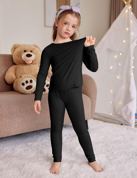 Arshiner Thermal Long Johns Girls Base Layer Top and Bottom Set