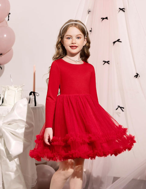 Arshiner Girls Tutu Dresses Toddler Fluffy Tulle Party Dress
