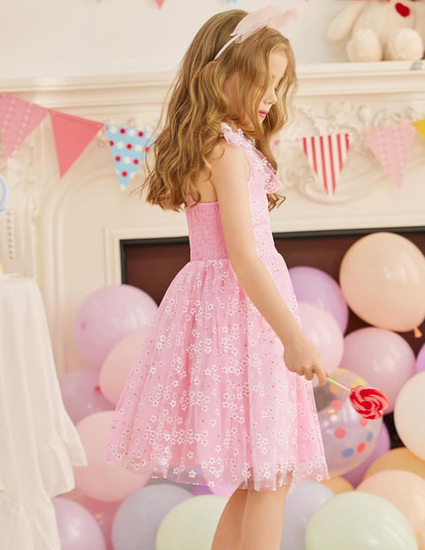 Arshiner Toddler Tutu Dress Girls Sleeveless Party Dresses 2-6Y