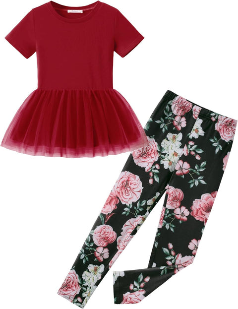 Arshiner Girls 2 Piece Outfits Casual Clothing Sets