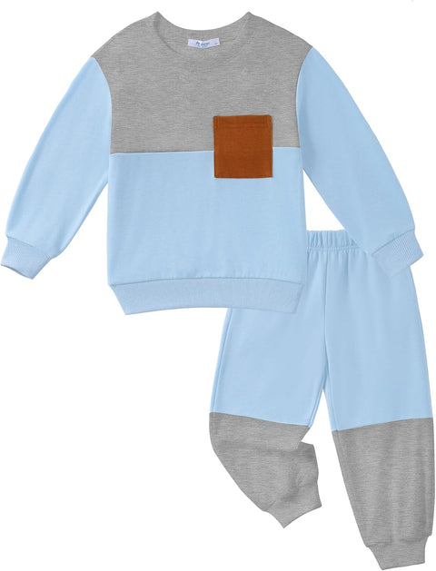 Arshiner Boys Sweatsuit Sweatshirt and Pants Tracksuit Set