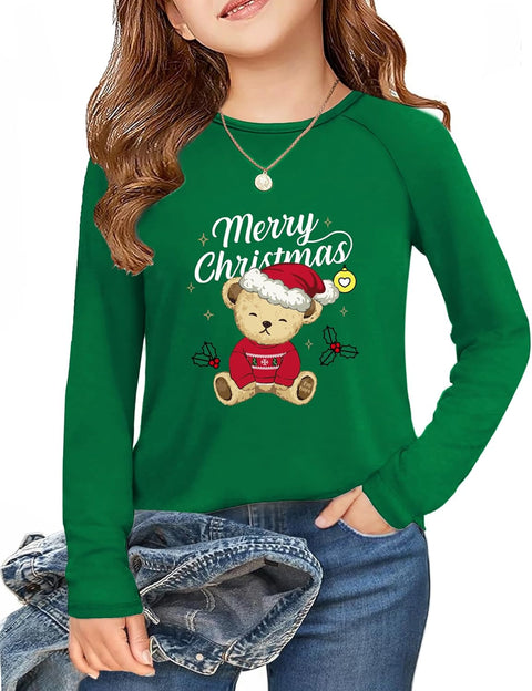 Arshiner Girls Raglan Long Sleeve Shirts Soft Tunic Tops