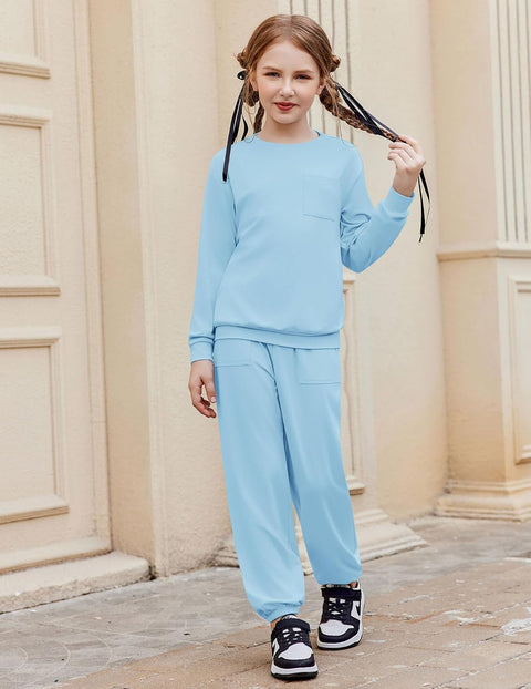 Arshiner Girls 2 Piece Outfits Casual Sets Sweatshirts and Sweatpants