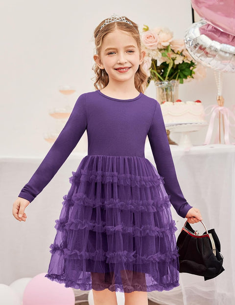 Arshiner Toddler Tutu Dress Girls Ruffle Tiered Party Dresses