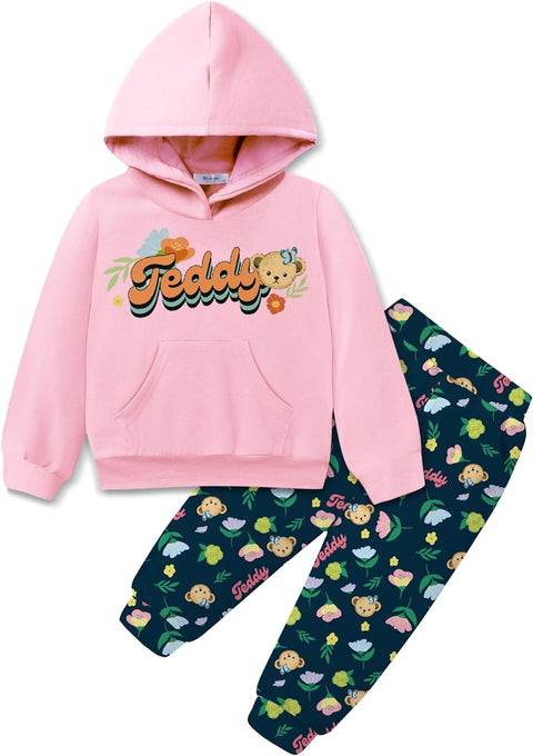 Arshiner Toddler Girl's 2Pcs Outfits Sets Hoodie Pants Set