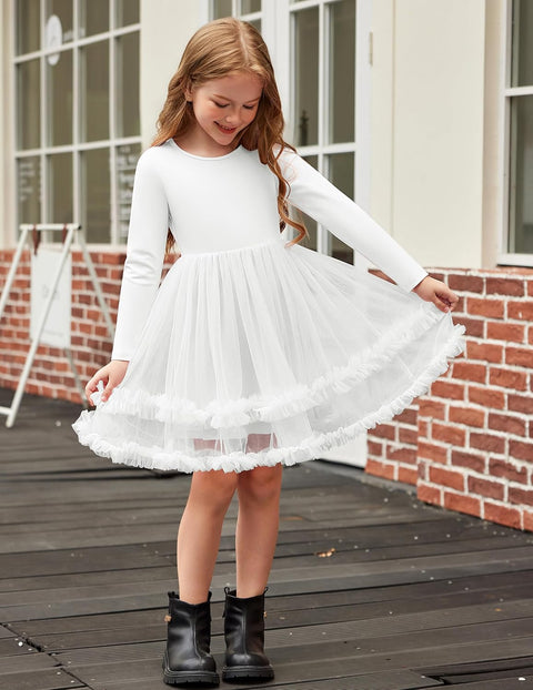 Arshiner Girls Tutu Dresses Toddler Fluffy Tulle Party Dress