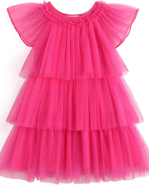 Arshiner Girls Tulle Dress Toddler Layered Tutu Dresses