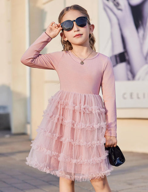 Arshiner Toddler Tutu Dress Girls Ruffle Tiered Party Dresses