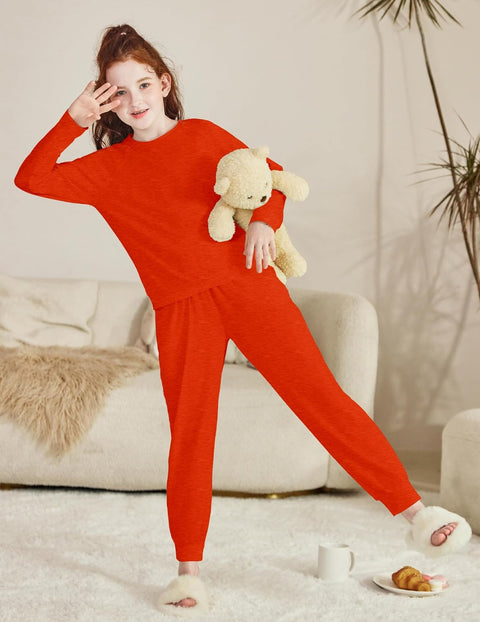 Arshiner Girls 2 Piece Outfits Long Sleeve Sweatsuit Set