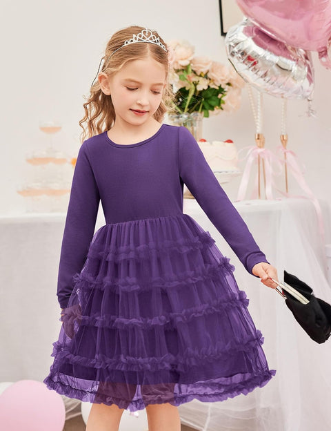 Arshiner Toddler Tutu Dress Girls Ruffle Tiered Party Dresses