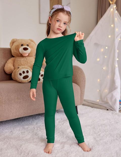 Arshiner Thermal Long Johns Girls Base Layer Top and Bottom Set