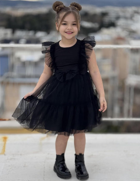 【2-6T】Arshiner Toddler Tutu Dress Girls Tulle Ruffle Bowknot Dresses