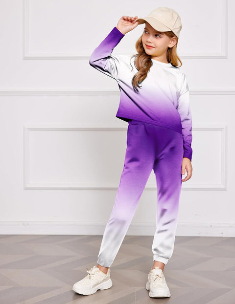 Arshiner Girls 2 Piece Outfits Tie Dye Sweatsuits Set