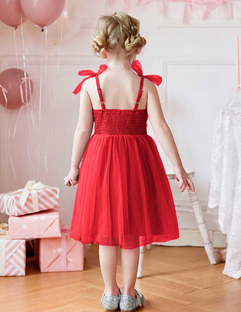 Arshiner Toddler Tutu Dress Girls Sleeveless Party Dresses 2-6Y