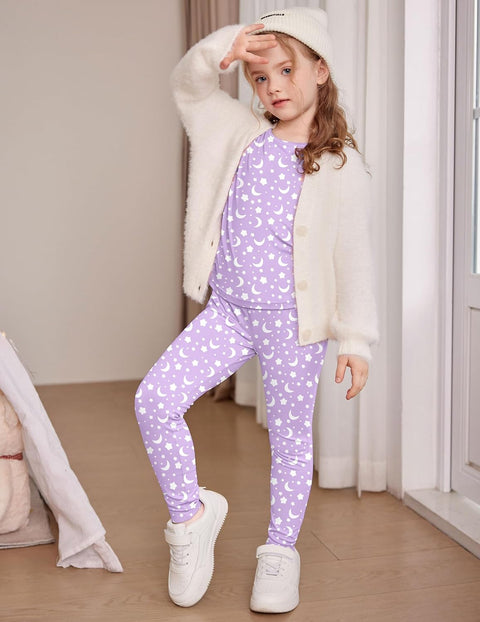 Arshiner Thermal Long Johns Girls Base Layer Top and Bottom Set
