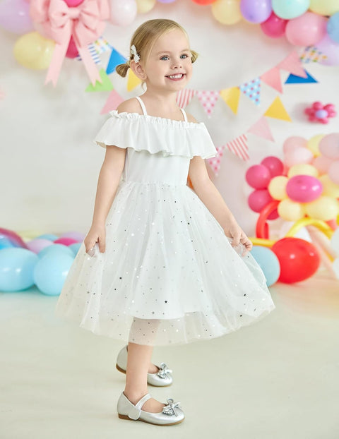 Arshiner Toddler Girl Tulle Dress Girls Sequin Dresses