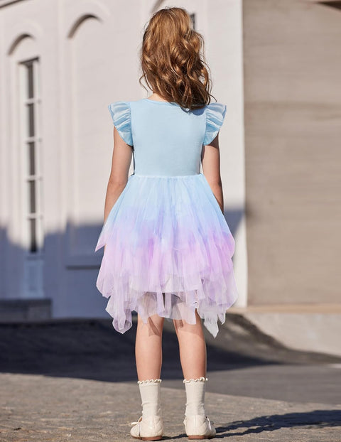 Arshiner Toddler Tutu Dress Girls Irregular Princess Formal Dresses