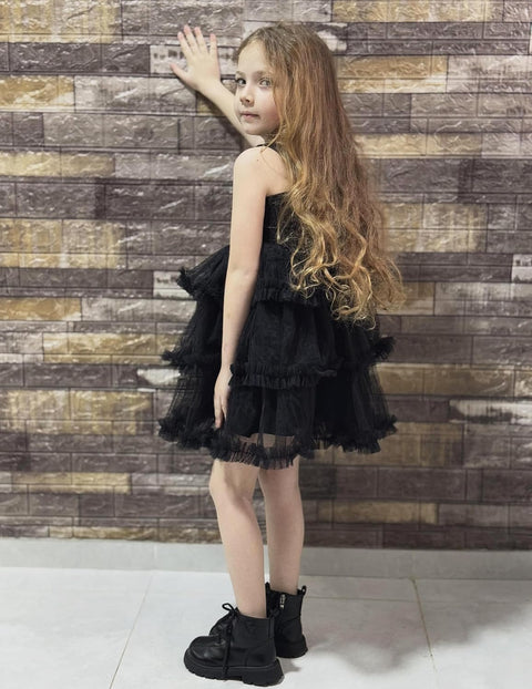 Arshiner Toddler Girls Tulle Dress Tiered Ruffle Fluffy Tutu Dresses 2-8 Years