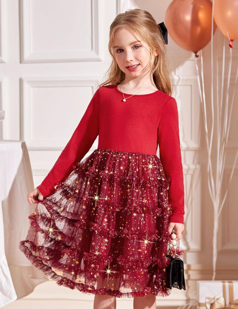 Arshiner Toddler Tutu Dress Girls Ruffle Tiered Party Dresses