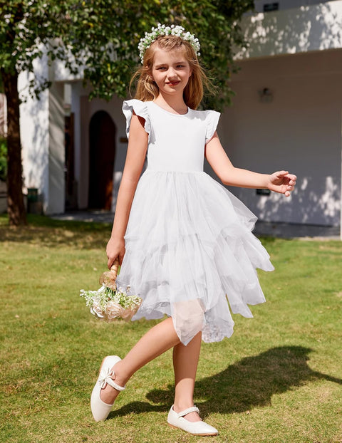 Arshiner Toddler Tutu Dress Girls Irregular Princess Formal Dresses