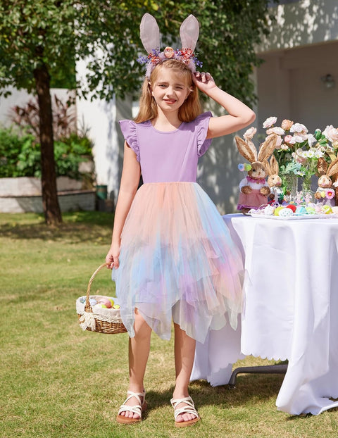 Arshiner Toddler Tutu Dress Girls Irregular Princess Formal Dresses