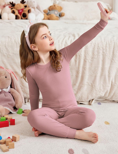 Arshiner Pajamas for Girls Long Sleeve Pants Sets