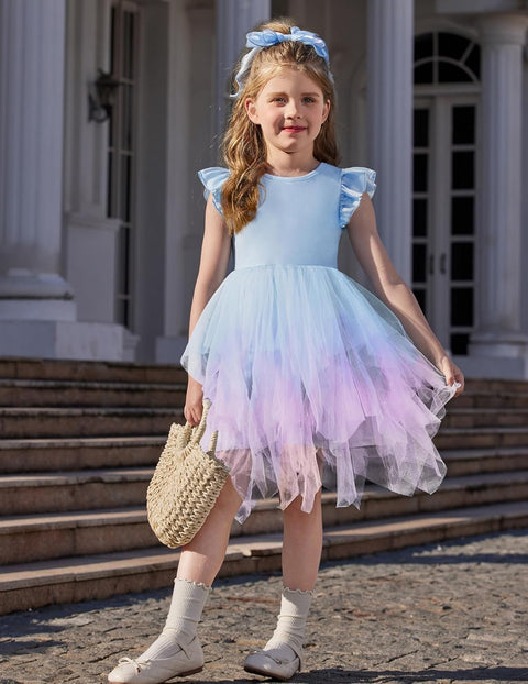 Arshiner Toddler Tutu Dress Girls Irregular Princess Formal Dresses