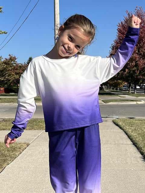 Arshiner Girls 2 Piece Outfits Tie Dye Sweatsuits Set
