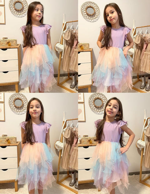 Arshiner Toddler Tutu Dress Girls Irregular Princess Formal Dresses