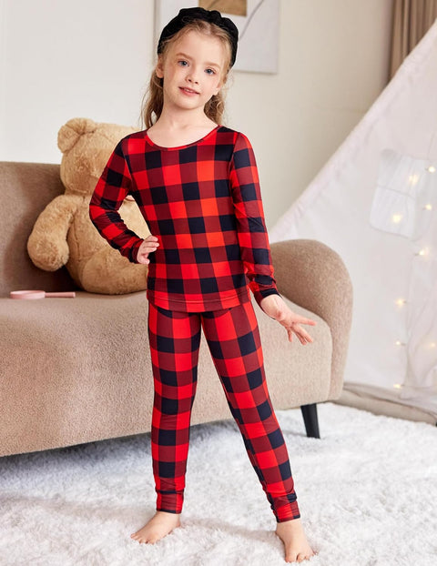 Arshiner Thermal Long Johns Girls Base Layer Top and Bottom Set
