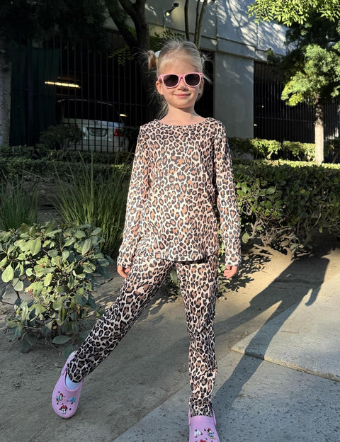 Arshiner Girls 2 Piece Outfits Long Sleeve Shirt and Leggings Set