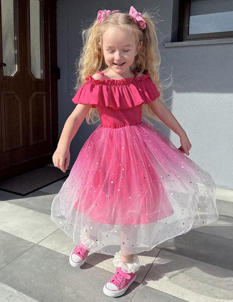 Arshiner Toddler Girl Tulle Dress Girls Sequin Dresses