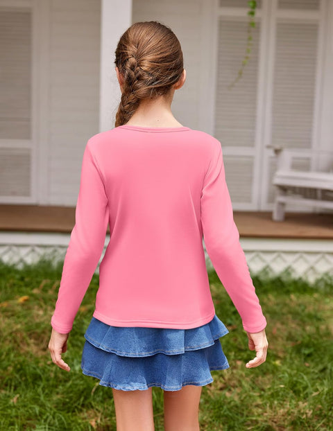 Arshiner Girls Long Sleeve Shirts So Soft Thermal Tunic Tops