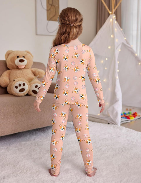 Arshiner Thermal Long Johns Girls Base Layer Top and Bottom Set